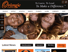 Tablet Screenshot of orangeschools.org